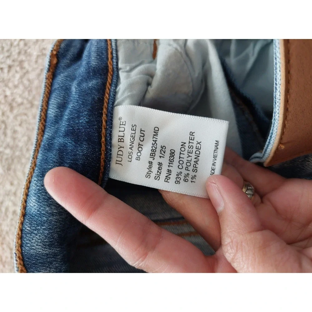 Judy Blue Bootcut Jeans Medium Wash High Rise Size 1/25 - Picture 9 of 11